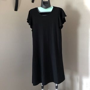 Knit little black dress